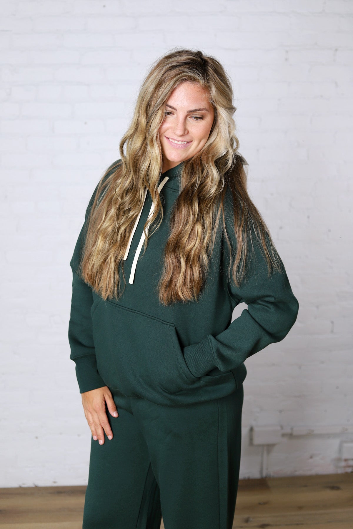 Kassidy Pullover Fleece Hoodie - Pine Grove