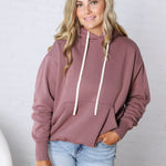 Kassidy Pullover Fleece Hoodie - Rose Taupe