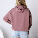 Kassidy Pullover Fleece Hoodie - Rose Taupe