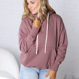 Kassidy Pullover Fleece Hoodie - Rose Taupe
