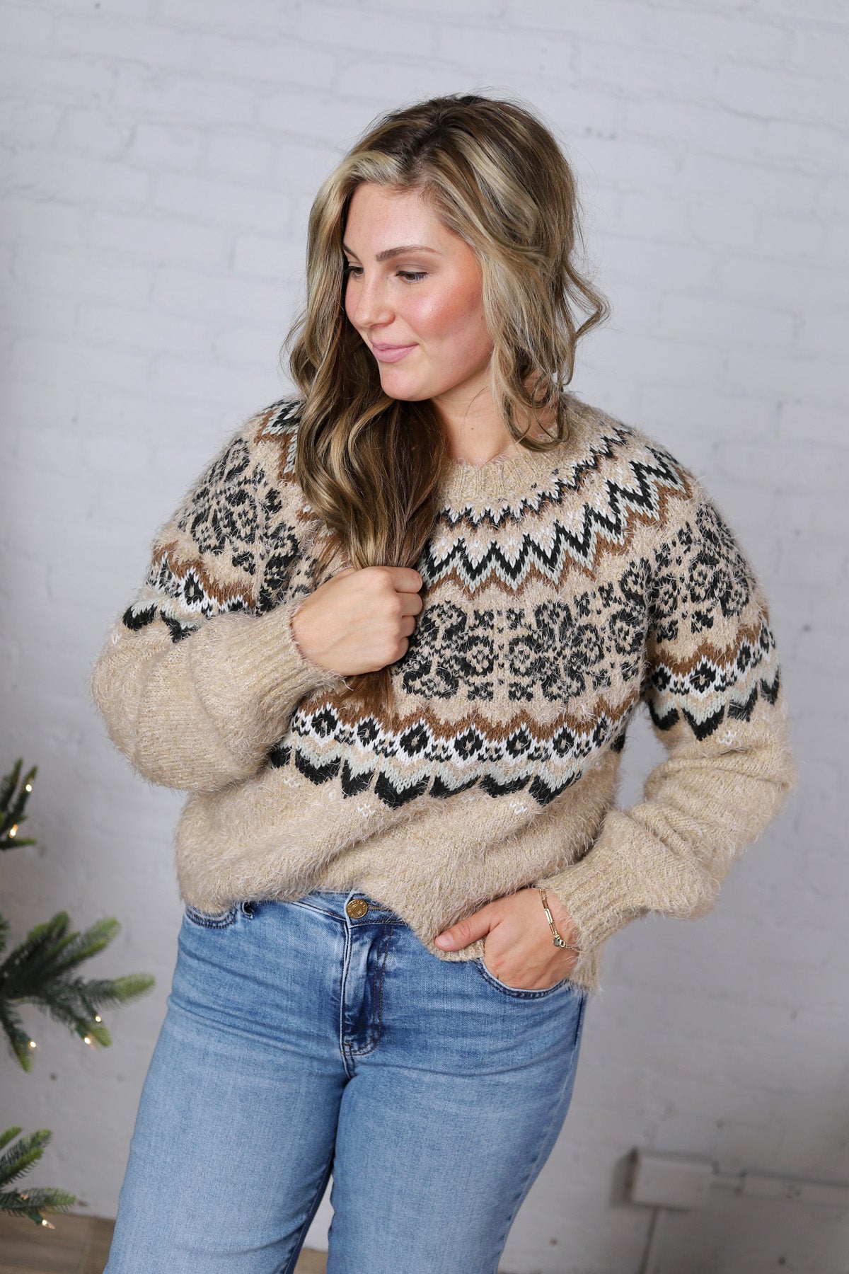 Kenaby Fair Isle Sweater - Z Supply - FINAL SALE