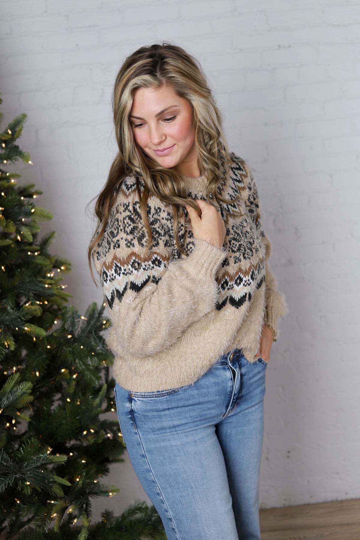 Kenaby Fair Isle Sweater - Z Supply - FINAL SALE