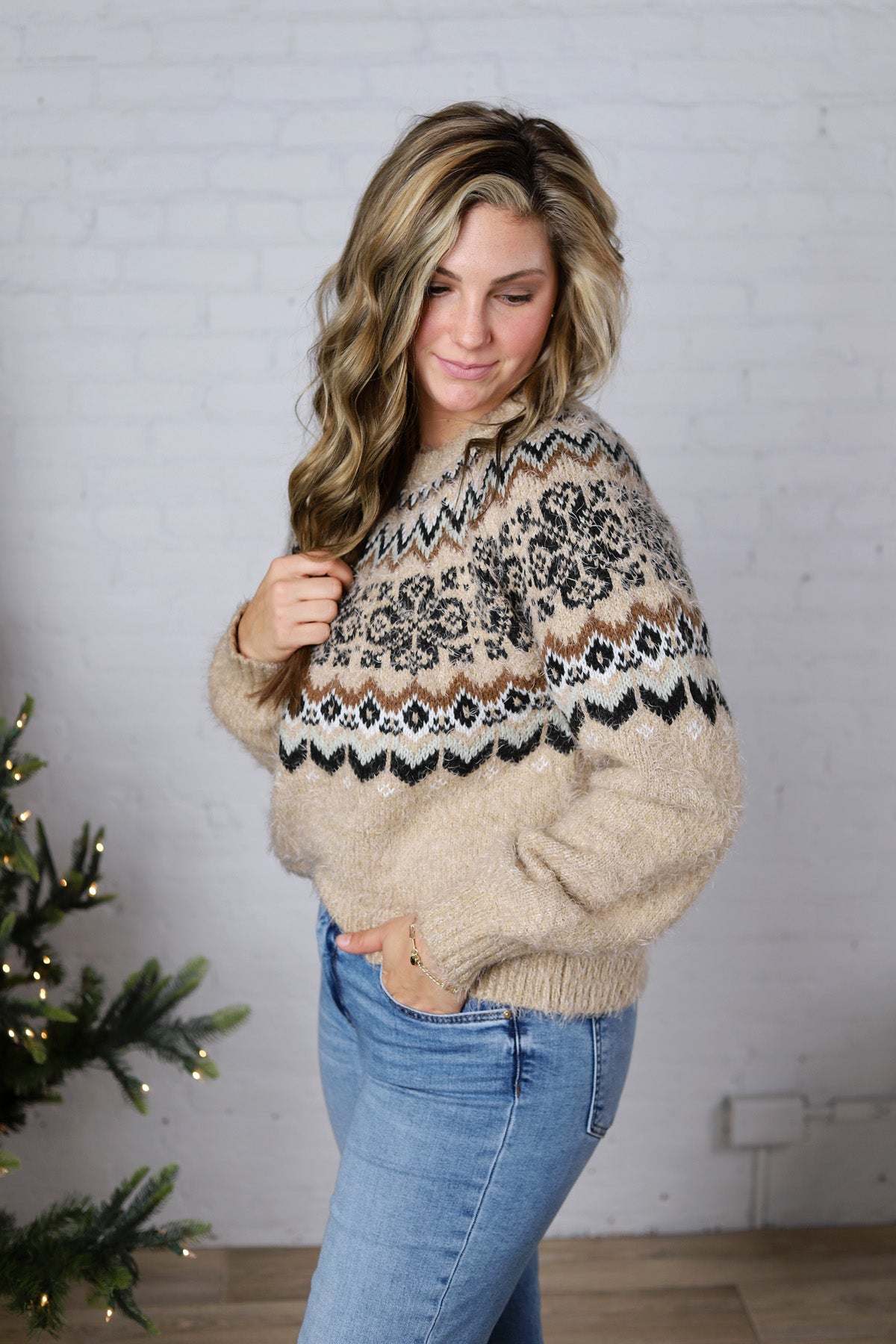 Kenaby Fair Isle Sweater - Z Supply - FINAL SALE