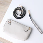 Kendall Crossbody/Wristlet w/ Twist Lock Closure - Bone