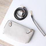 Kendall Crossbody/Wristlet w/ Twist Lock Closure - Bone