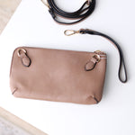Kendall Crossbody/Wristlet w/ Twist Lock Closure - Rosewood