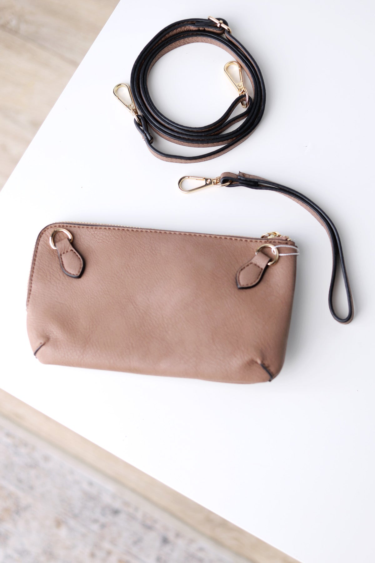 Kendall Crossbody/Wristlet w/ Twist Lock Closure - Rosewood