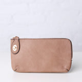 Kendall Crossbody/Wristlet w/ Twist Lock Closure - Rosewood