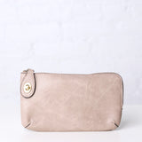 Kendall Crossbody/Wristlet w/ Twist Lock Closure - Warm Grey
