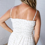 Kesslyn Smocked Top Floral Midi Dress - Sage FINAL SALE