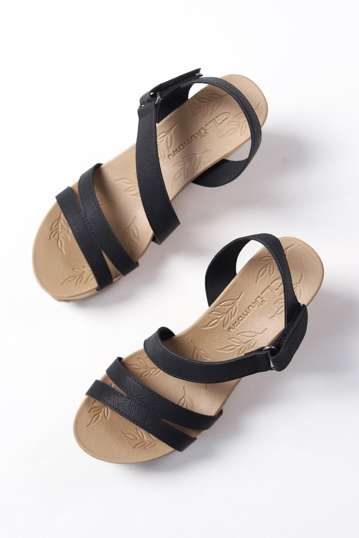 Kinder Nubuck Comfort Wedge - Black - FINAL SALE