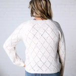 Kinslee Diamond Pointelle Sweater