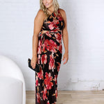Kleo One Shoulder Maxi Dress - Midnight Orchid