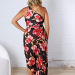 Kleo One Shoulder Maxi Dress - Midnight Orchid