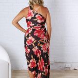 Kleo One Shoulder Maxi Dress - Midnight Orchid