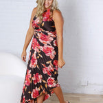 Kleo One Shoulder Maxi Dress - Midnight Orchid