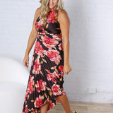 Kleo One Shoulder Maxi Dress - Midnight Orchid