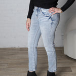 Kodi Mid-Rise Slim Straight Denim