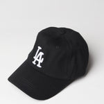 LA Embroidered Baseball Cap - Black