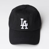 LA Embroidered Baseball Cap - Black