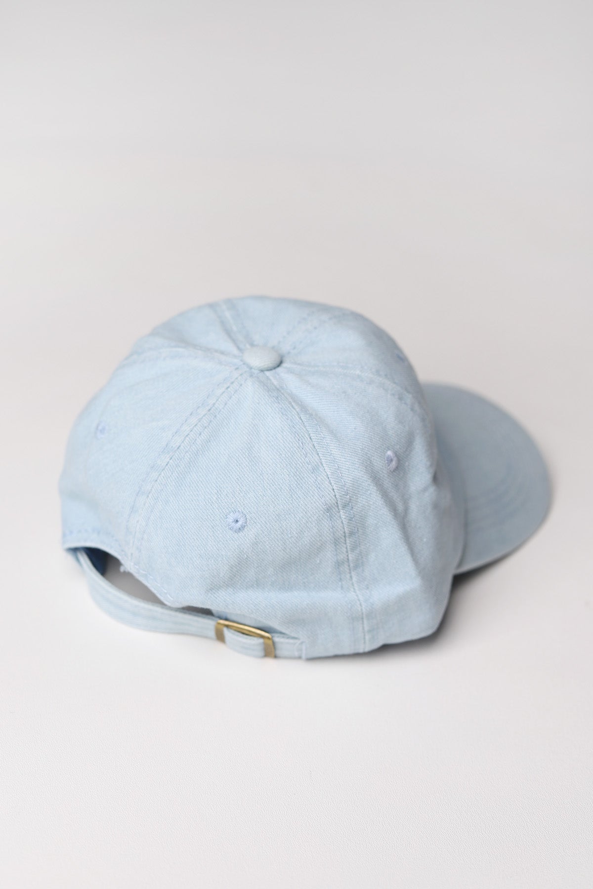 LA Embroidered Baseball Cap - Lt Denim