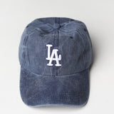 LA Embroidered Baseball Cap - Navy