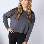 Laguna Dropped Shoulder Sweatshirt - Ash Grey