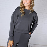 Laguna Dropped Shoulder Sweatshirt - Ash Grey