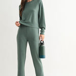 Laguna Dropped Shoulder Sweatshirt - Eldergreen
