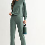 Laguna Dropped Shoulder Sweatshirt - Eldergreen