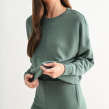 Laguna Dropped Shoulder Sweatshirt - Eldergreen