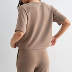 Laguna Soft Drape Raglan Tee - Taupe