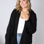 Lainey Oversized Cardigan Sweater - Black
