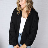 Lainey Oversized Cardigan Sweater - Black