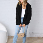 Lainey Oversized Cardigan Sweater - Black