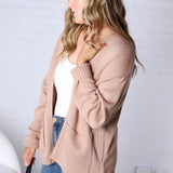 Lainey Oversized Cardigan Sweater - Dark Taupe