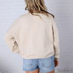 Larkin American Flag Sweater - Natural FINAL SALE