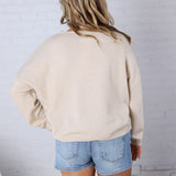 Larkin American Flag Sweater - Natural FINAL SALE