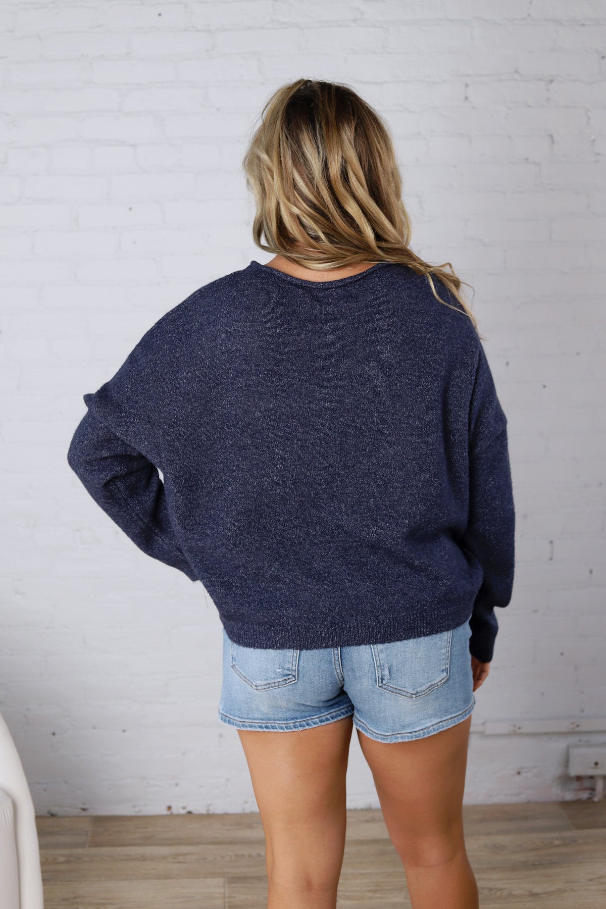 Larkin American Flag Sweater - Navy FINAL SALE