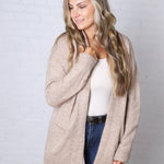 Larkyn Soft Knit Cardigan - Taupe