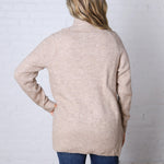 Larkyn Soft Knit Cardigan - Taupe