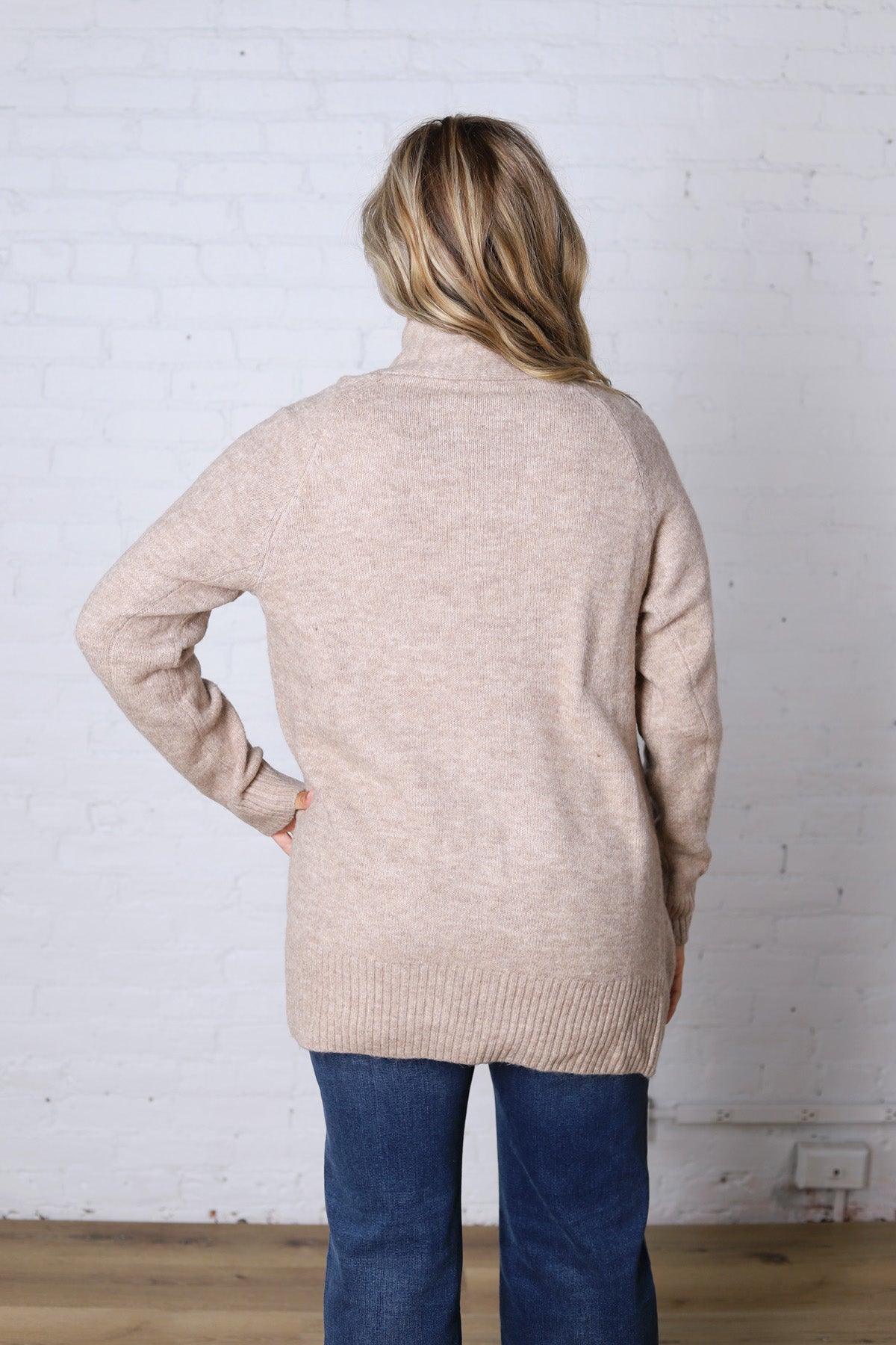 Larkyn Soft Knit Cardigan - Taupe