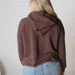 Laureen Cloudy Knit Hoodie - Brown