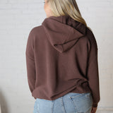 Laureen Cloudy Knit Hoodie - Brown