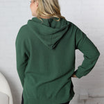 Laureen Cloudy Knit Hoodie - Green