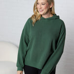 Laureen Cloudy Knit Hoodie - Green