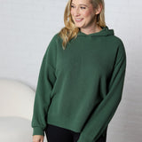 Laureen Cloudy Knit Hoodie - Green