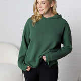 Laureen Cloudy Knit Hoodie - Green