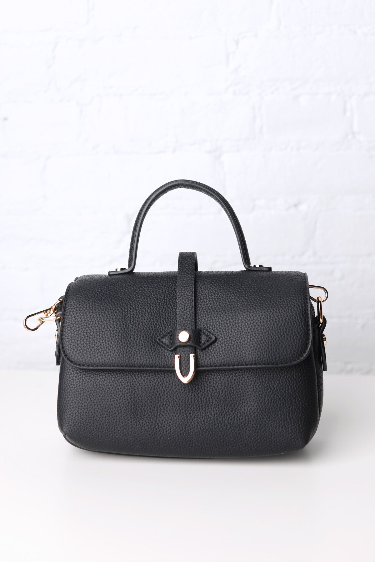 Lauren Top Handle Crossbody Bag - Black