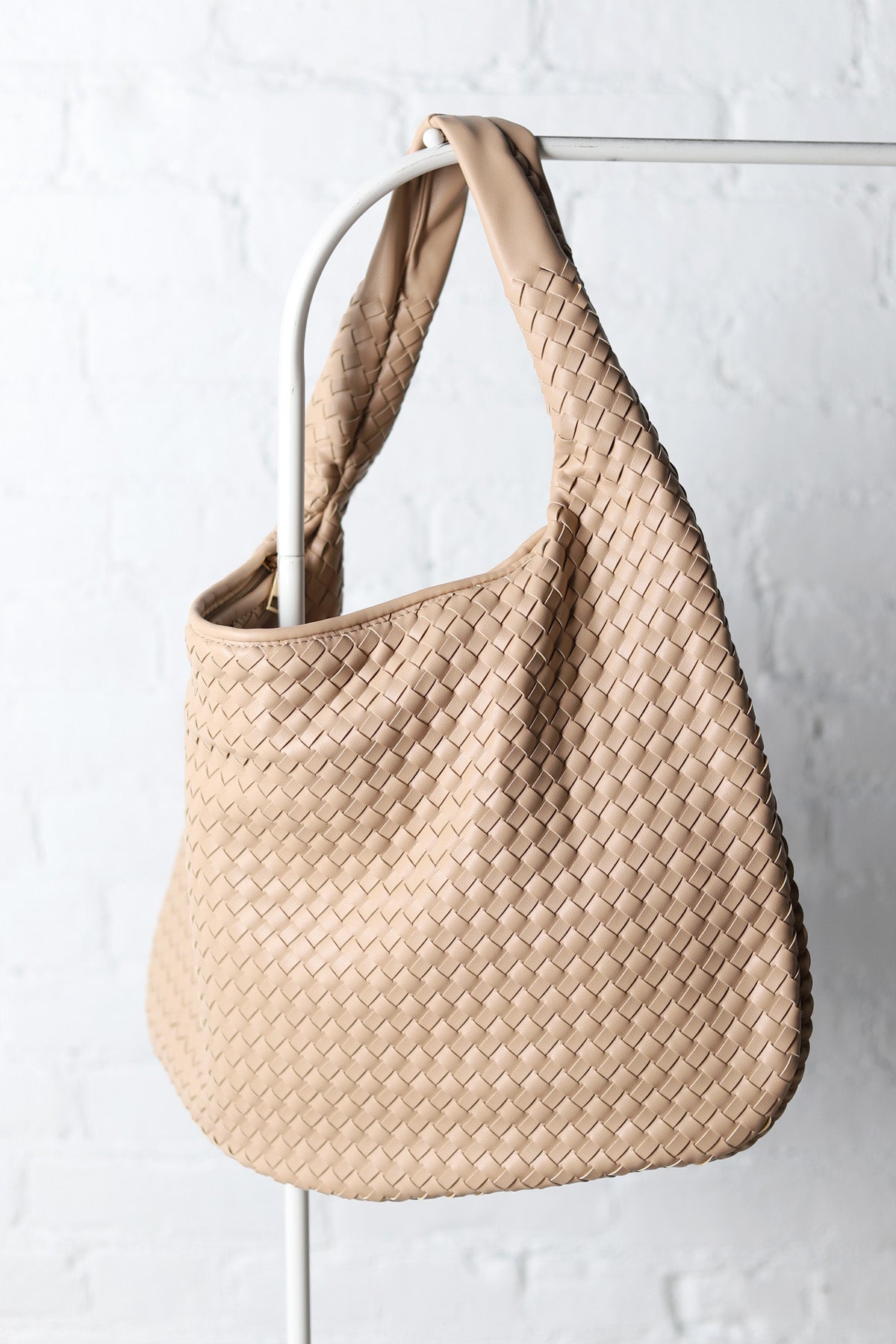 Laverne Woven Hobo Bag - Natural